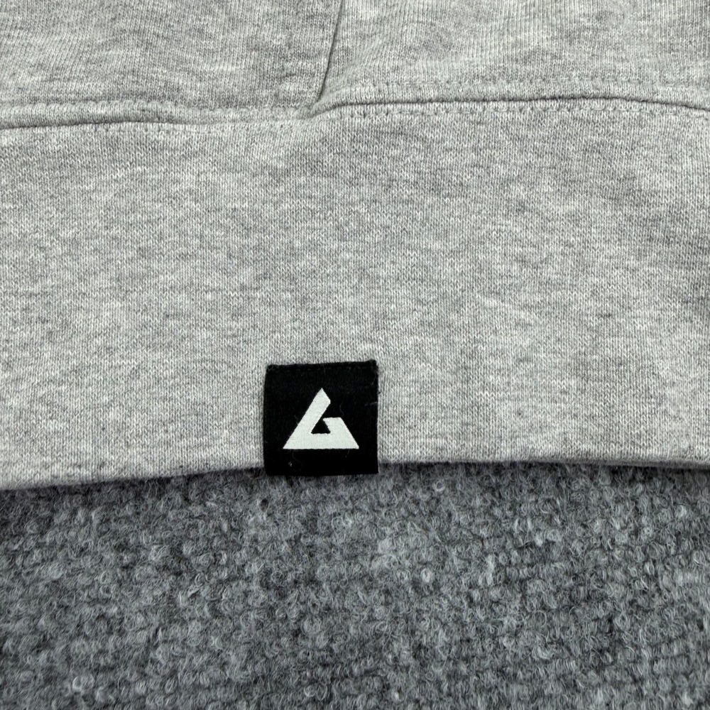 American Giant Hoodie Mens Large Grey Classic‎ Pullover Smiley Face Patch USA - Picture 7 of 14